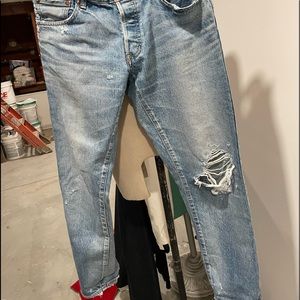 Moussy boyfriend denims.